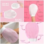 Silk Milk Body Scrubber Gloves (Mix/Random color)