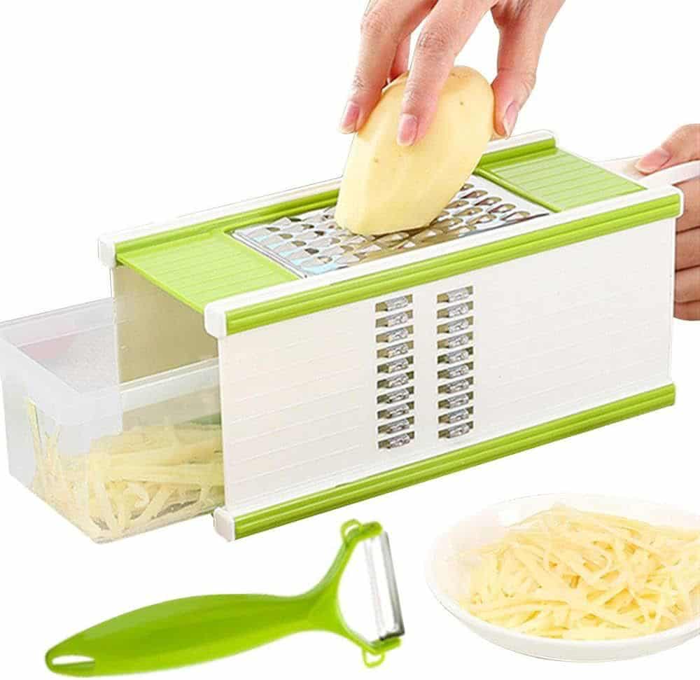 Vegetable Slicer, 4 Sided Vegetable Cutter - Onion Chopper with Container, Professional Food Chopper, Vegetable Cutter - Image 6