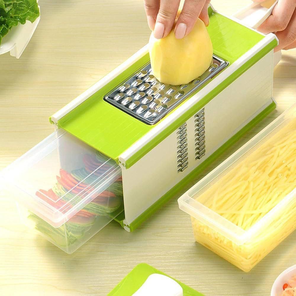 Vegetable Slicer, 4 Sided Vegetable Cutter - Onion Chopper with Container, Professional Food Chopper, Vegetable Cutter - Image 4