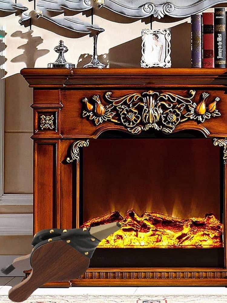 Wooden Blower Barbecue Mini Hand Wave Fireplace Fan Traditional Fire Camping BBQ