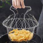 Chef Basket Kitchen Fry Basket Stainless Steel Frying Basket