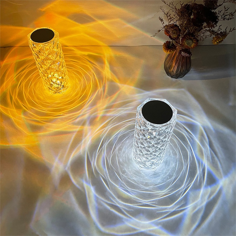 16 Color Daimond Crystal Lamp With Remote LED Crystal Table Lamp (L) - Image 4