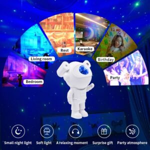 Astronaut Galaxy Projector Lamp Starry Star Bluetooth Music Night Light With Remote  (Big)