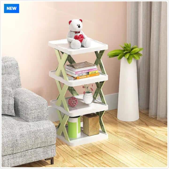 4 Layer X Shap Stackable Shoe Rack Shoe Stand Support Home Door Entrance Shoes Rack Space Saving Cabinet Shoe Storage Organizer
