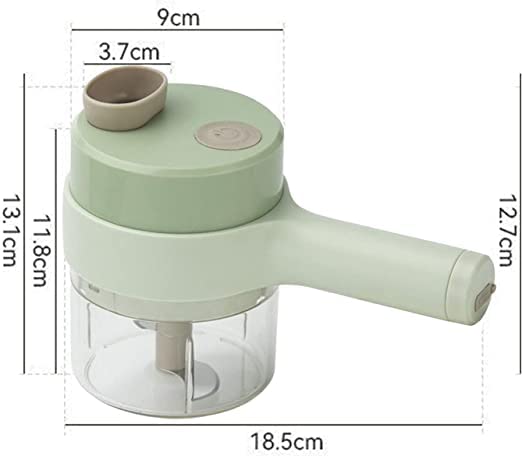 4 in 1 Electric Handheld Cooking Hammer Vegetable Cutter Set Electric Food Chopper Multifunction Vegetable Fruit Slicer - Image 2
