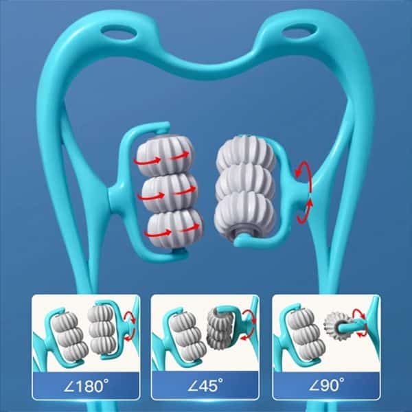 6 Wheel Pressure Point Neck Massager (Random Color) - Image 6