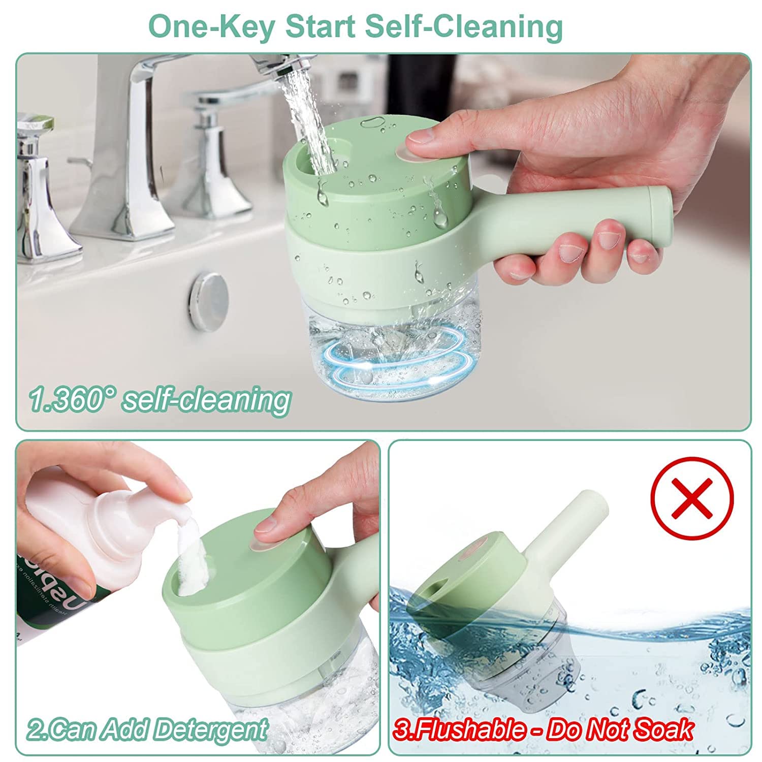 4 in 1 Electric Handheld Cooking Hammer Vegetable Cutter Set Electric Food Chopper Multifunction Vegetable Fruit Slicer - Image 8