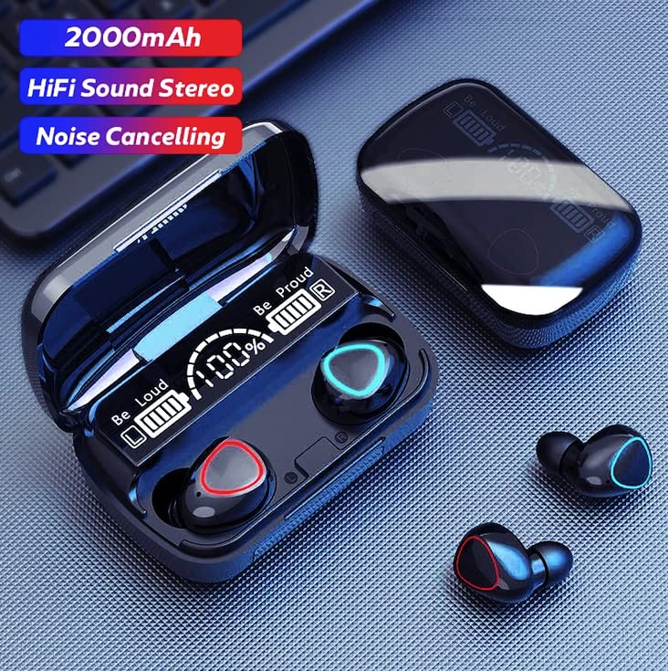 M10 TWS Wireless Earbuds with Charging Power Bank & LED Display 3D Touch Bluetooth Headset - Image 7