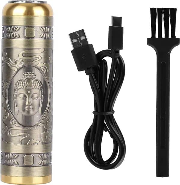 Portable Men’s Electric Shaver Beard Trimmer Usb Rechargeable Mini Face Razor - Image 2