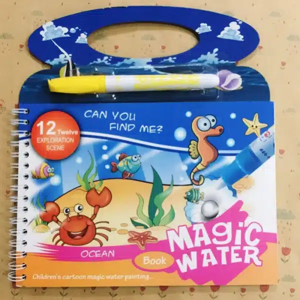 Water Painting Coloring Books For Children - Image 4