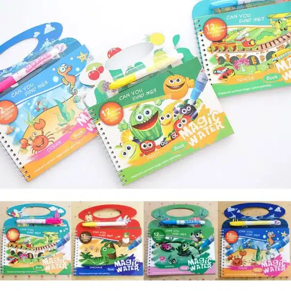 Water Painting Coloring Books For Children - Image 3