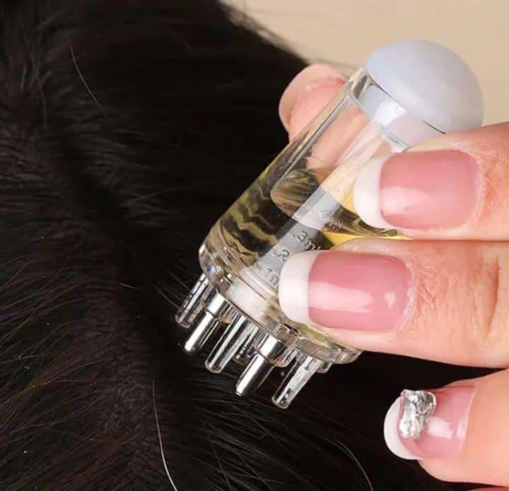 Scalp Root Hair Oil Applicator - Mini Oil Massage Comb (Random Color)
