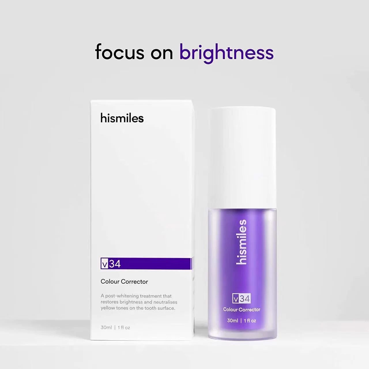 Teeth Brightening Hismiles V34 Colour Corrector Serum (whitebox)