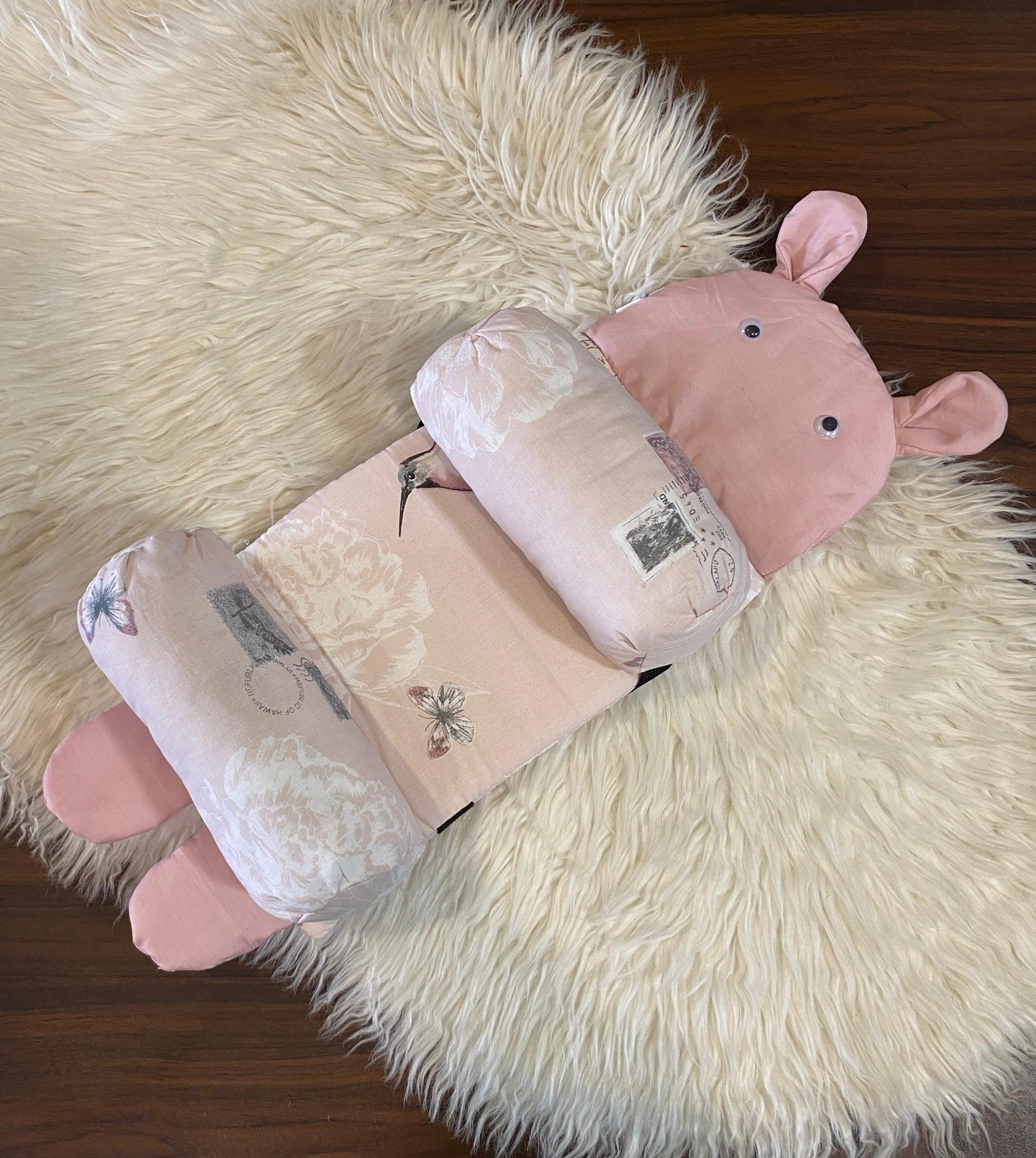 Soft Head Shaping Newborn Pillow For Flat Head Prevention, Breathable & Portable Infant Cushion