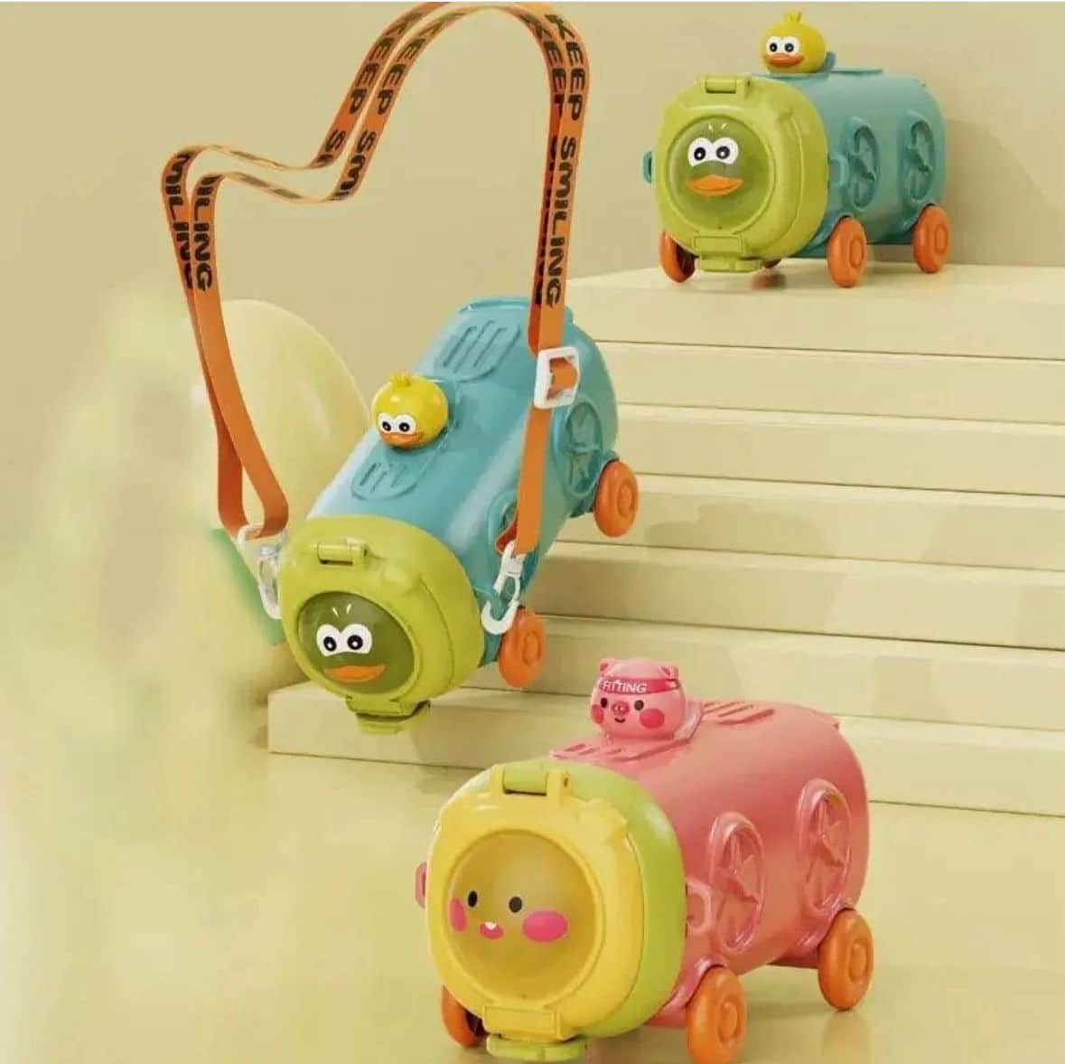 Kids Cartoons Bus Bottle