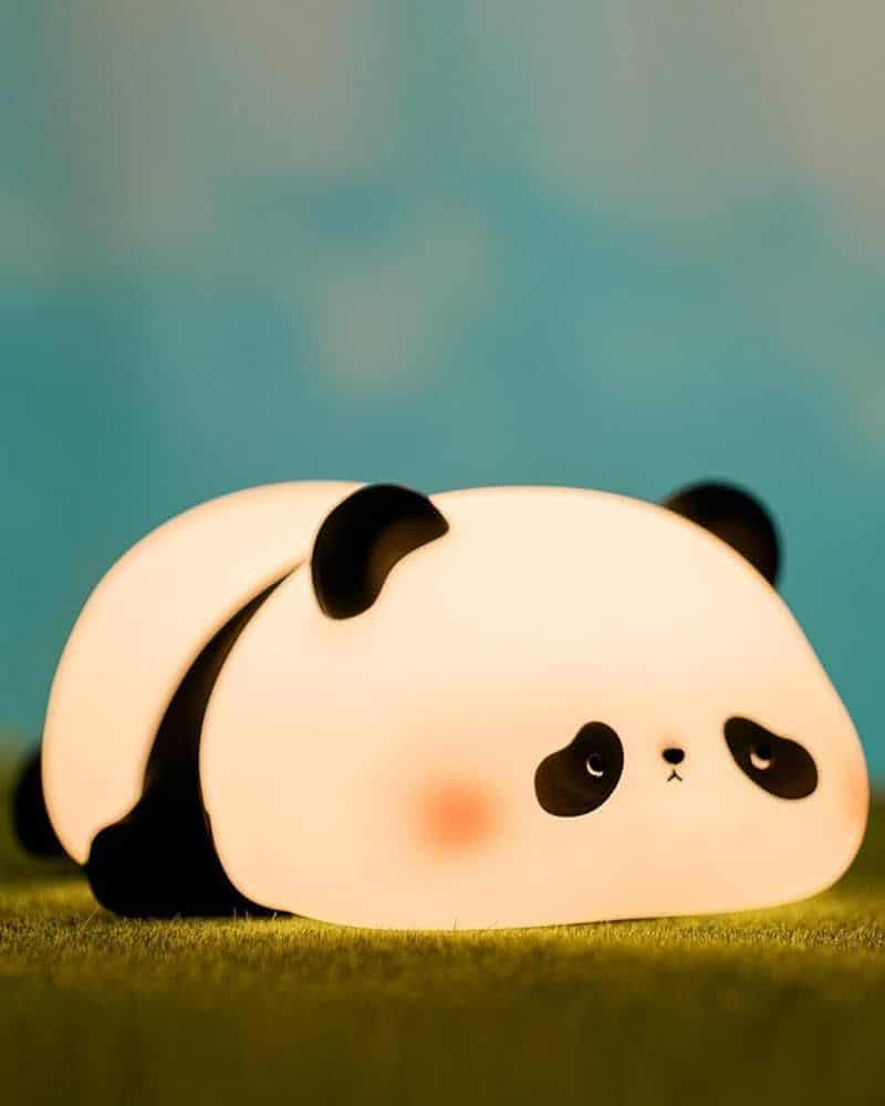 Silicone Cute Sleeping Panda Tap Night Light for Kids - Image 2