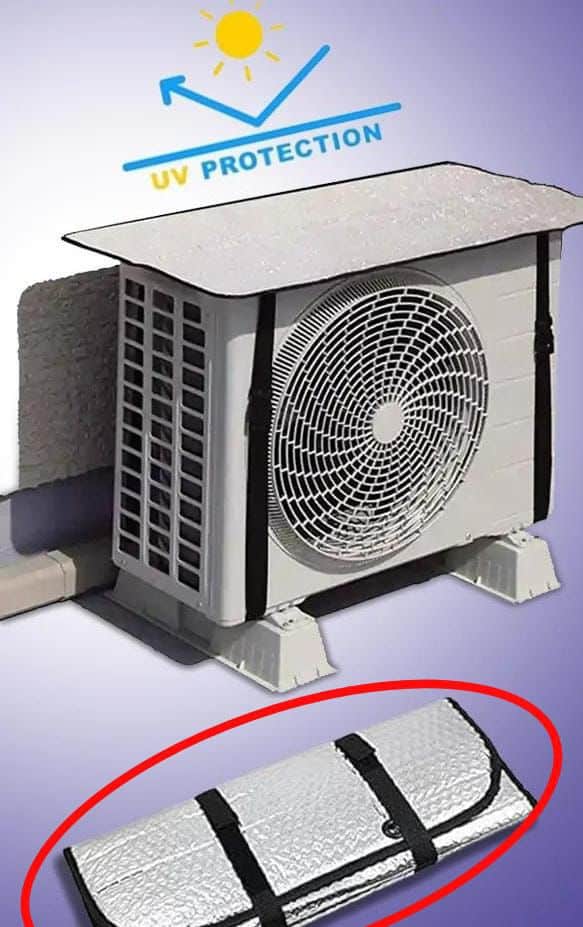 Window Air Conditioner Cover for Outside Units, Waterproof Window AC Unit Cover Sun Shade UV Defense, Snow, Ice, Frost, Leaf Guard