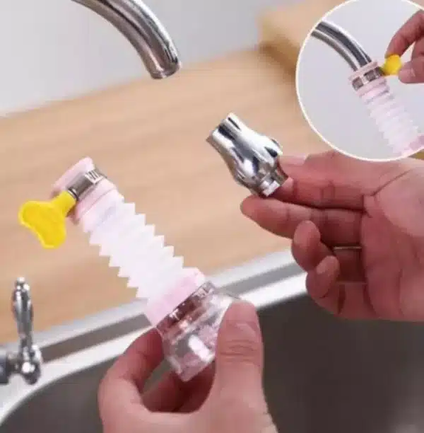 Shower Splash Fan Faucet Water-saving Filter Shower Water Rotating Spray - Image 6