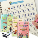 Kids Reusable Practice Copybook Handwiriting Workbook-Reusable Writing Practice Book Educational Toys for Boys Girls Gift