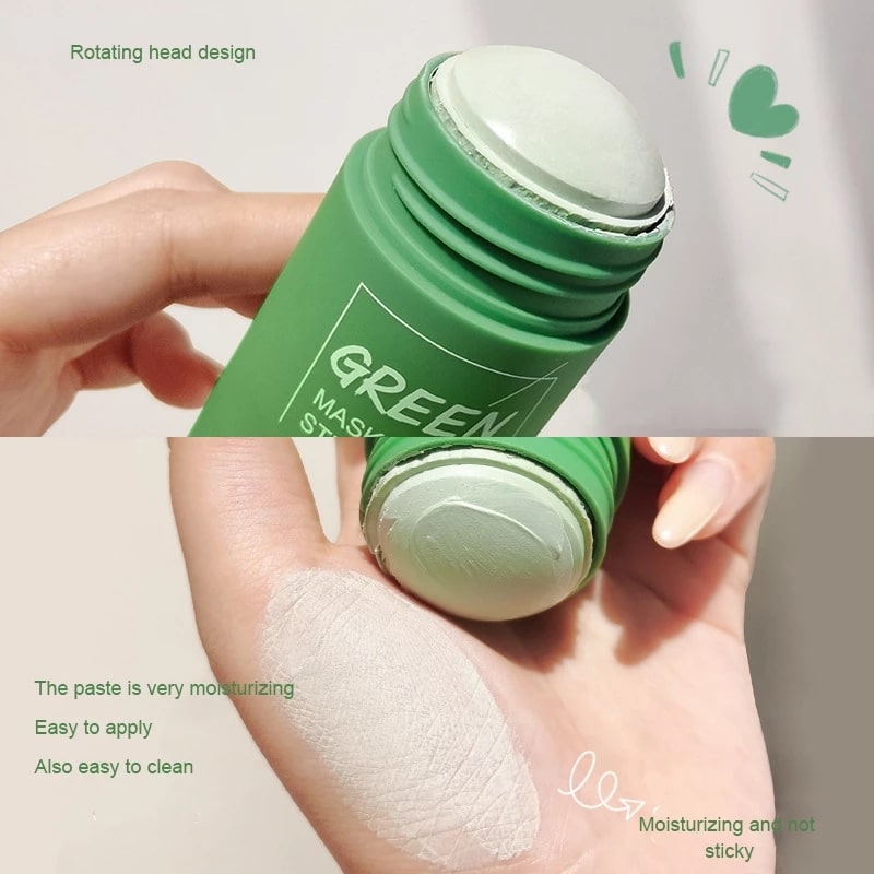 Paqiman 100% original Green Tea Mask Stick Green Tea Cleansing Stick Mask - Image 2