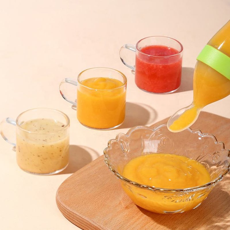 Silicone Baby Bottle With Spoon Fooder - Image 5