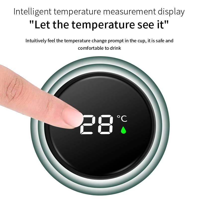Smart LED Active Temperature Display Indicator Insulated Stainless Steel Hot & Cold Flask Water Bottle - Image 4