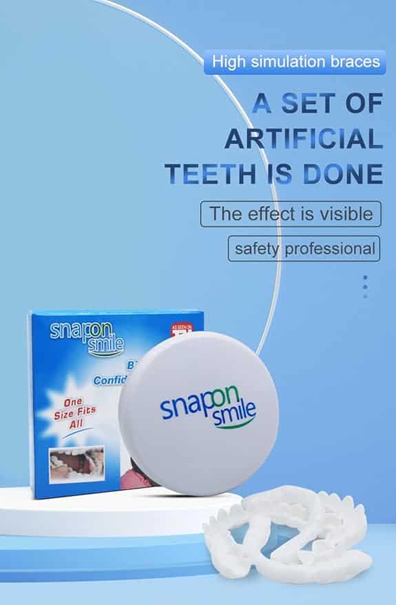 Snap On Smile Veneers Teeth For Men And Women Moldable False Artificial Braces Teeth - Image 3