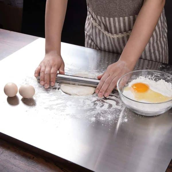 Stainless Steel Cutting Board Durable / Rolling Pins For Baking Kitchen