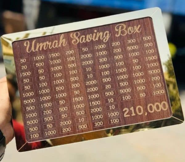 Umrah Saving Box | Best Quality Umrah Saving Box – 210,000 Umrah Saving Box ( Random Design ) - Image 2