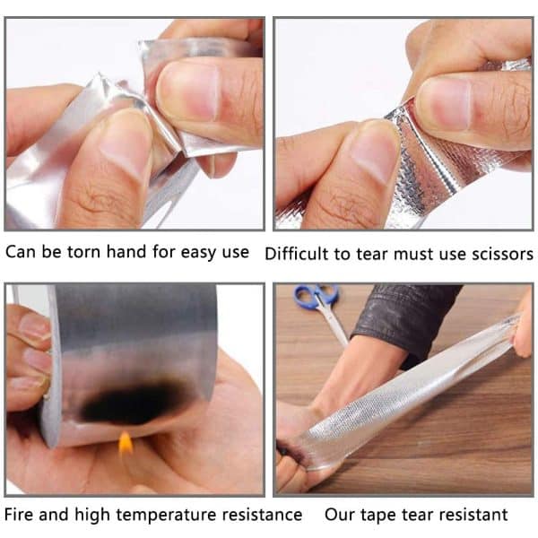 1.5m Super Strong Waterproof Butyl Aluminum Rubber Foil Tape - Image 3